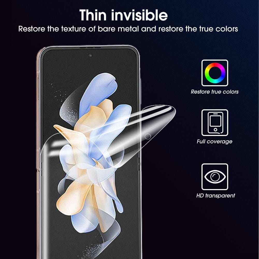 3 In 1 Soft TPU Hydrogel Protective Film for Samsung Galaxy Z Flip 5 Protective Film for Samsung Galaxy Z Flip 5 Styleeo