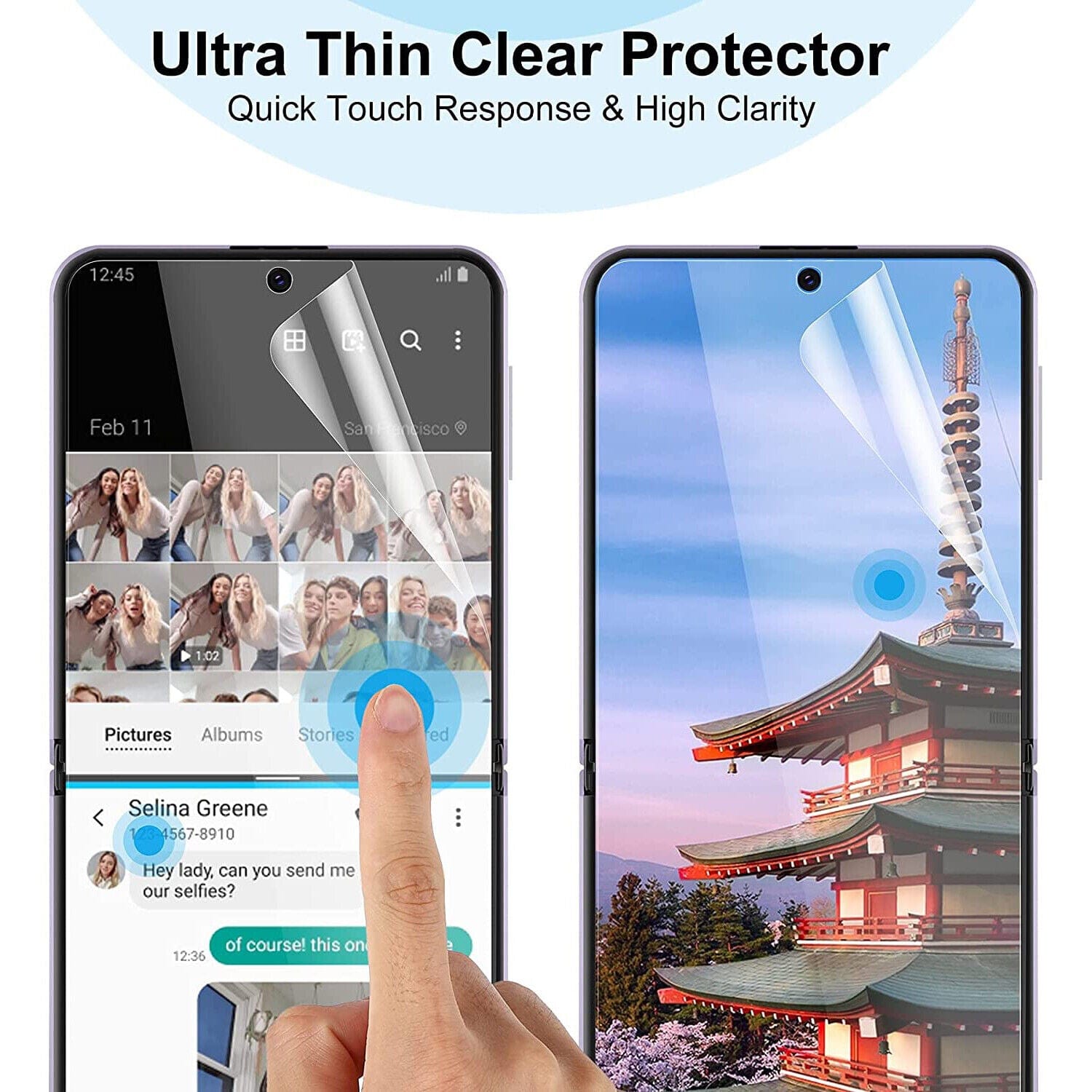 Soft TPU Hydrogel Screen Protector Film for Samsung Galaxy Z Flip 5 Protective Film for Samsung Galaxy Z Flip 5 Styleeo