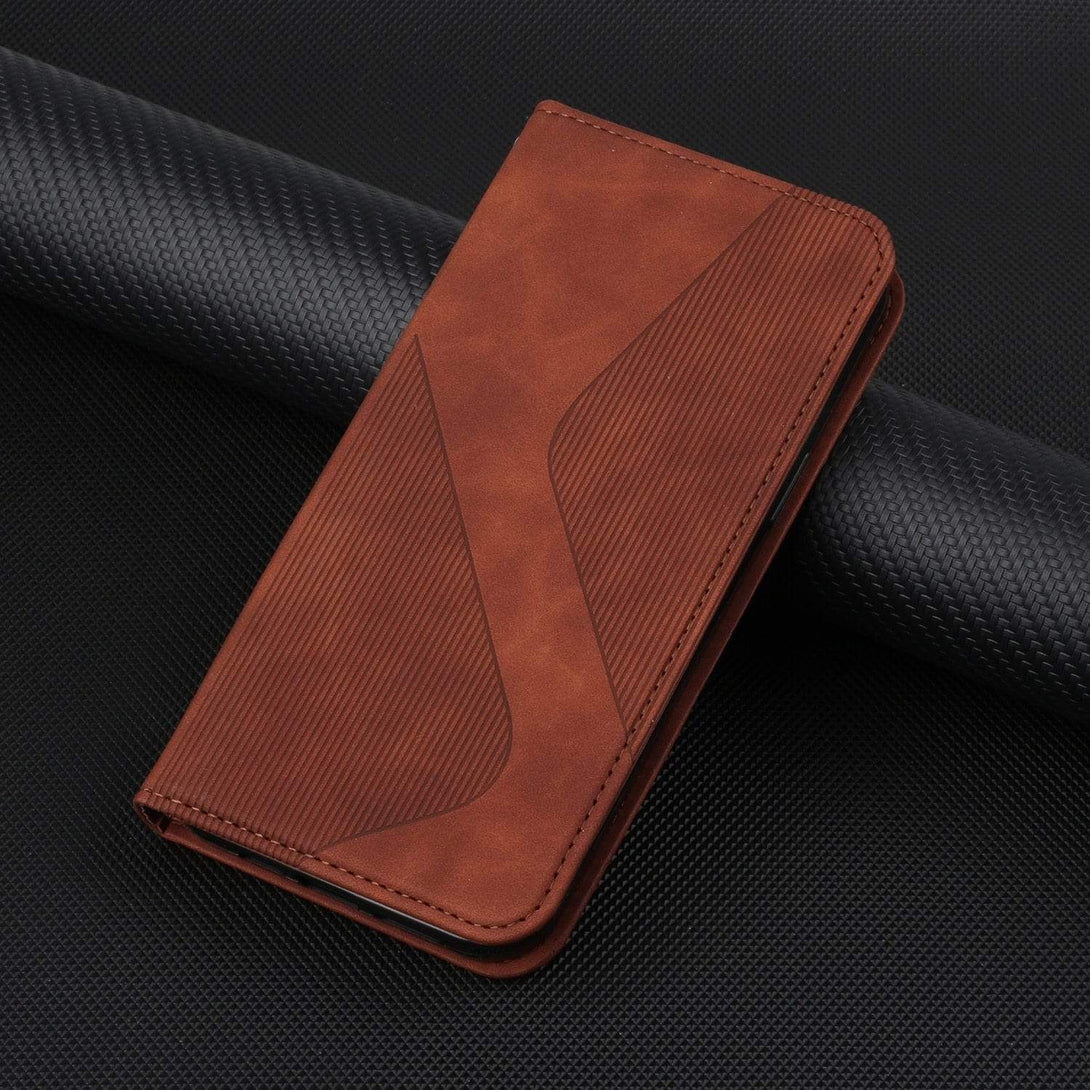 Samsung Galaxy Flip Cover Magnetic Card Holder Wallet Cases For Galaxy Note20 / Brown Leather Flip Wallet Case For Samsung Galaxy Styleeo