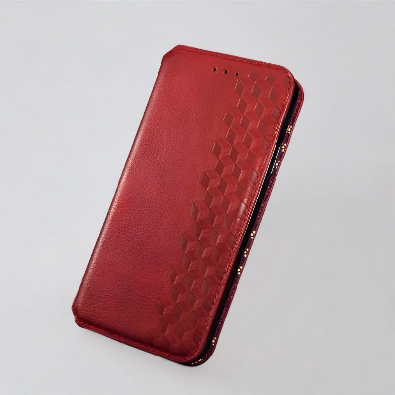 Magnetic Flip Leather Case for Google Pixel 6/5/4/7 For Pixel 6 Pro / Red Leather Case for Google Pixel 6/5/4/7 Styleeo