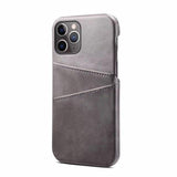 iPhone 13, 12 , 11 Leather Cardholder Case for iphone 12 / gray Styleeo