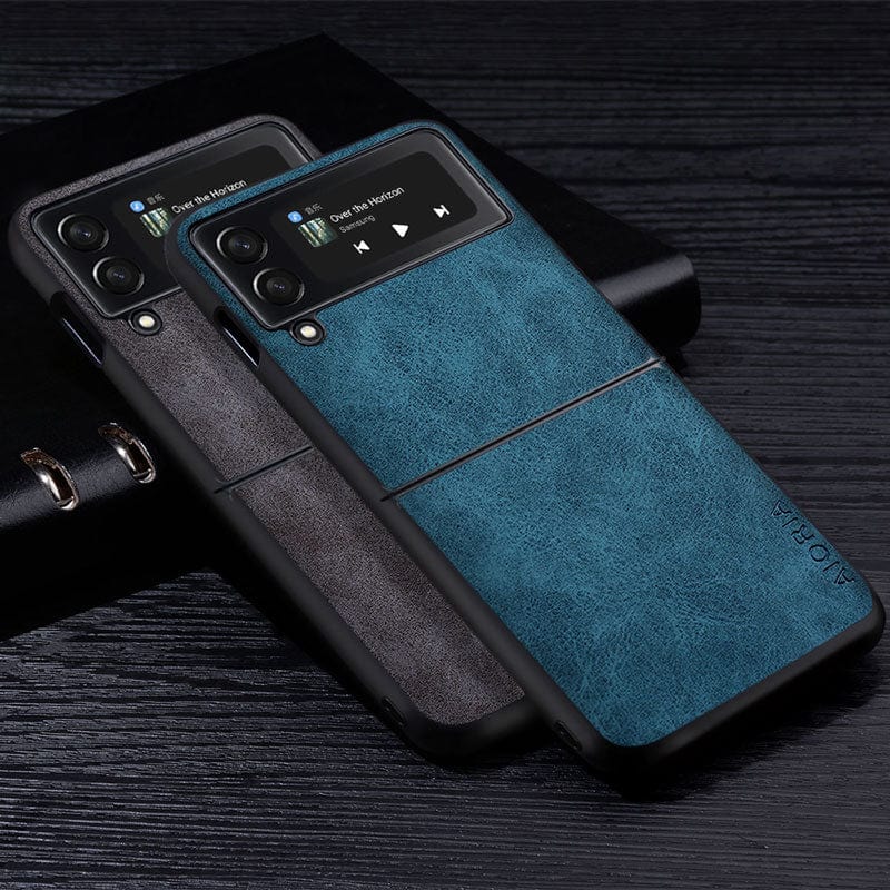 Samsung Galaxy Z Flip 3 Leather Case Samsung z flip 3 leather case Styleeo