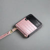 Leather Case for Samsung Galaxy Z Flip 4 5G for Z Flip 4 / Pink Leather Case for Samsung Galaxy Z Flip 4 5G Styleeo