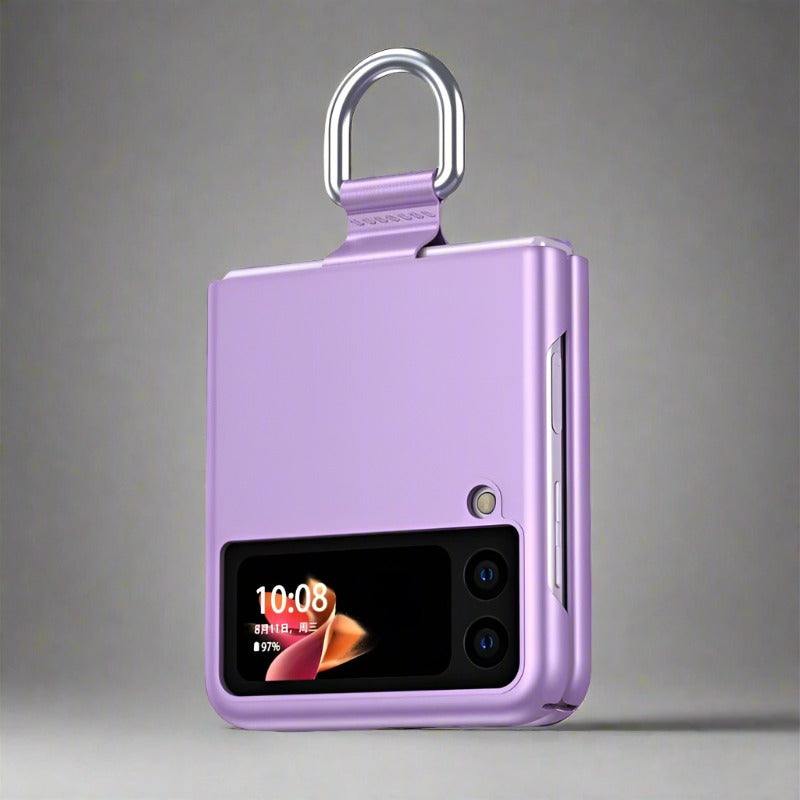 Stylish Protective Ring Case For Samsung Z Flip 3 Samsung Z Flip 3 / purple Samsung Z Flip 3 Shockproof Case Styleeo