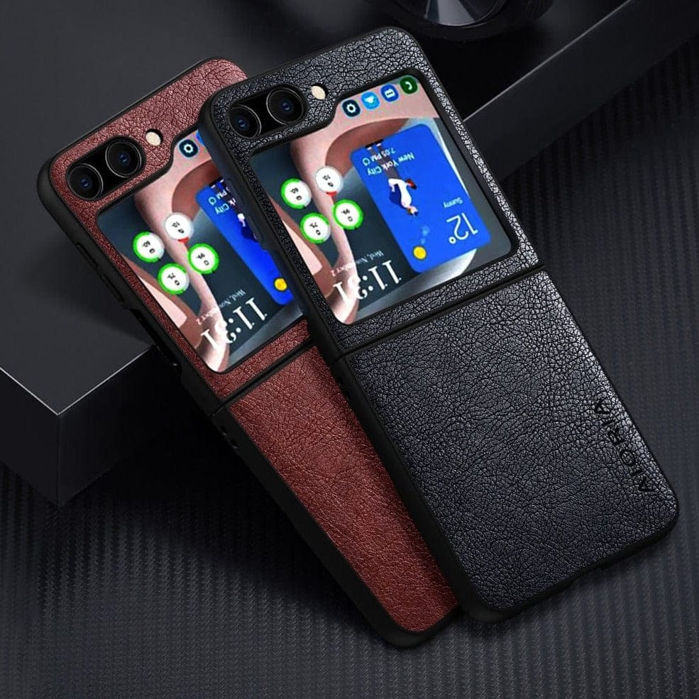 Vintage leather Case For Samsung Galaxy Z Flip 5 Styleeo