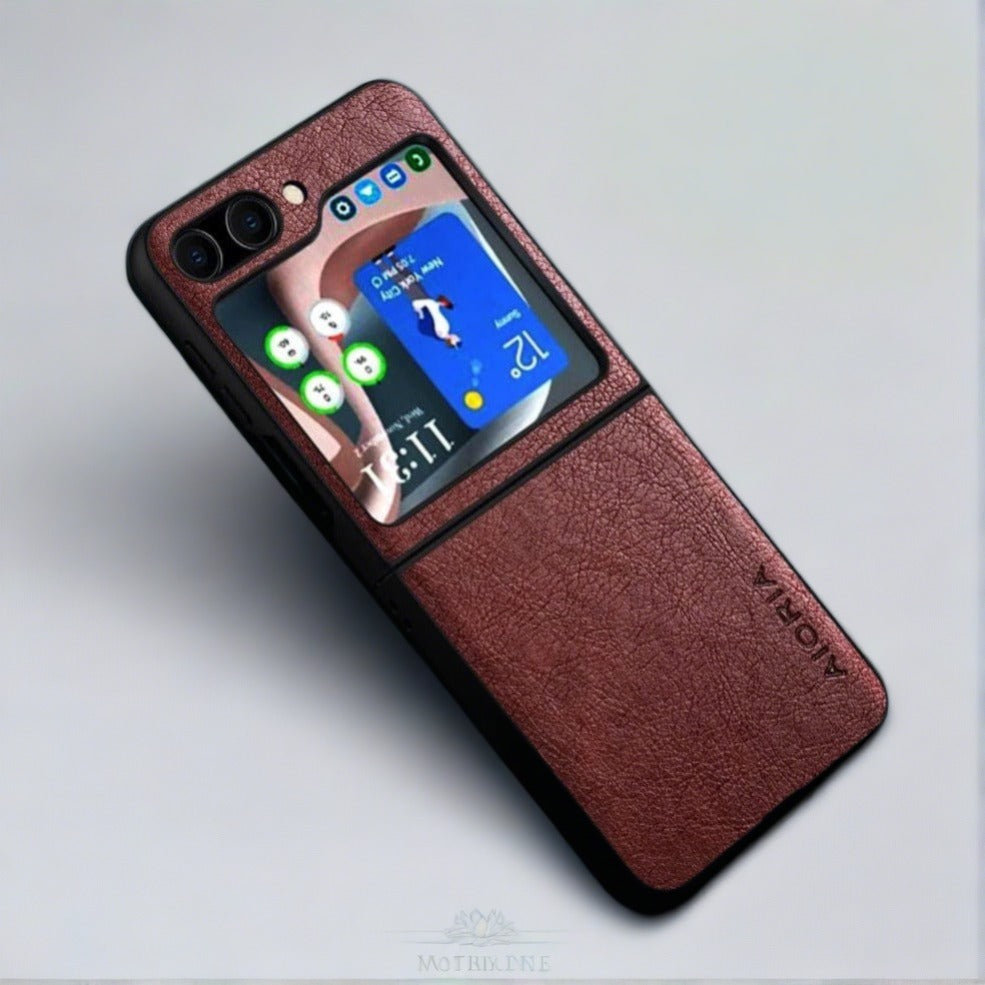 Vintage leather Case For Samsung Galaxy Z Flip 5 Styleeo