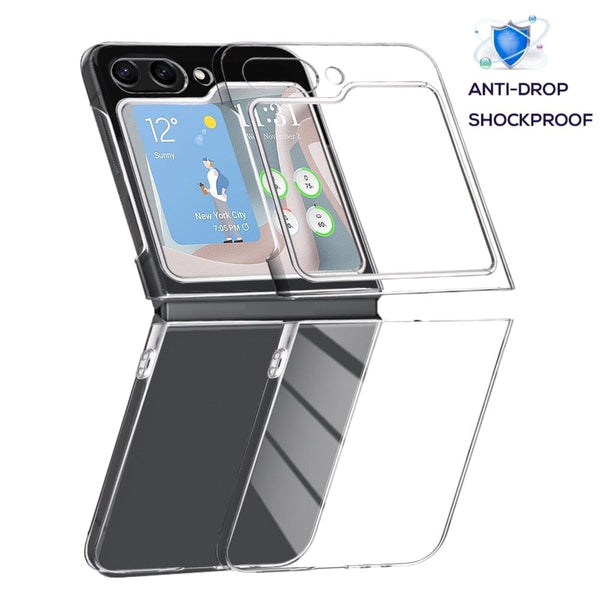 Transparent Hard PC Clear Case For Samsung Z Flip 5 5G Styleeo
