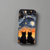 Van Gogh Cat Starry Sky Shockproof iPhone 13/12/11 Case