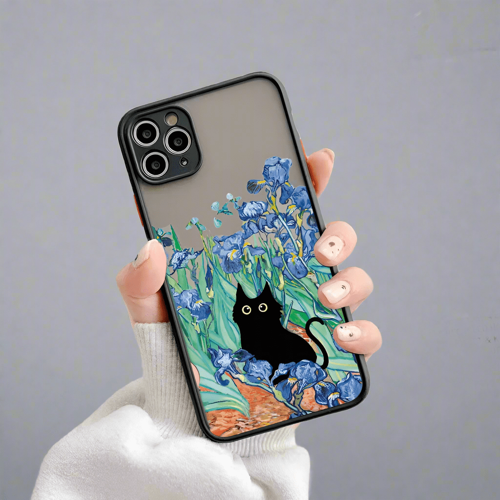 Van-Gogh Oil Painting Cat Shockproof iPhone Case