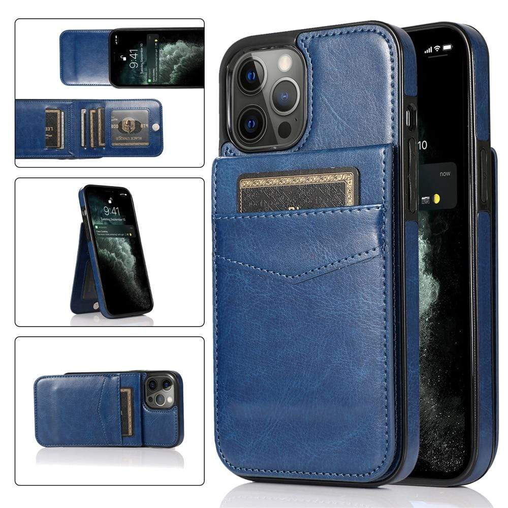 iPhone Leather Cardholder Wallet Case Styleeo