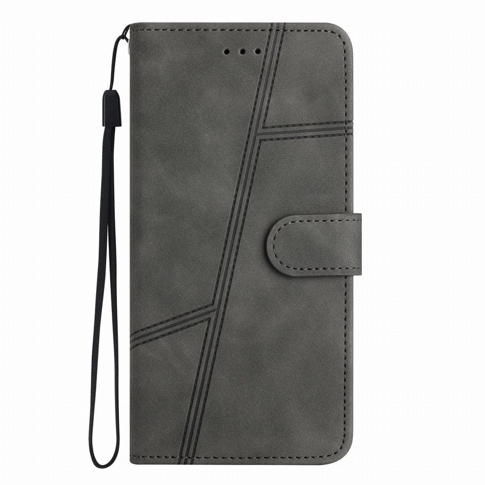 Leather Wallet Case For Samsung Galaxy A Series For A12 5G / Grey Samsung A Series Leather Wallet Case Styleeo