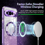 Wireless Charging Google Pixel Gradient Glitter Plating Case