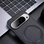 Wireless Charging Google Pixel Litchi Pattern Leather Case