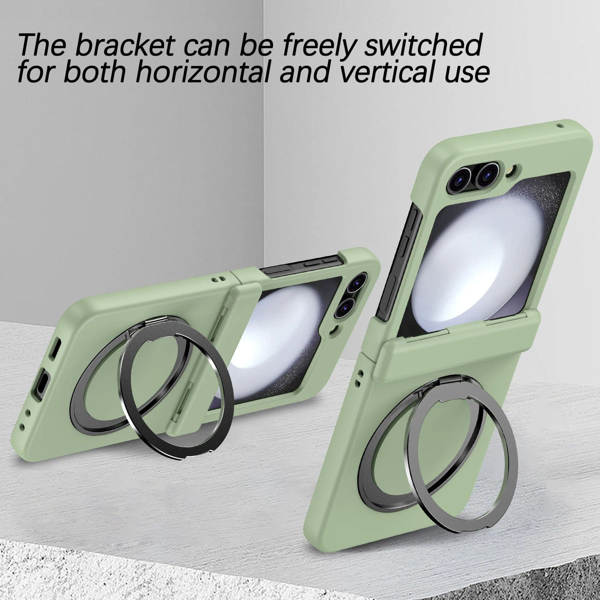 Shockproof Protective Samsung Z Flip Ring Holder Case