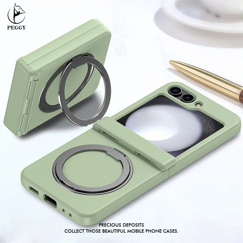 Shockproof Protective Samsung Z Flip Ring Holder Case