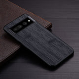 Wood Pattern Leather Case For Google Pixel 7/7Pro/7A Pixel 7 / Black Wood Pattern Leather Case For Google Pixel 7 Styleeo