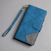 Zipper Flip Wallet Case For Samsung Galaxy Note 20/S10/S9/S8/S7 For Galaxy S10 / Blue Styleeo
