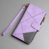 Zipper Flip Wallet Case For Samsung Galaxy Note 20/S10/S9/S8/S7 For Galaxy S10 / Purple Styleeo