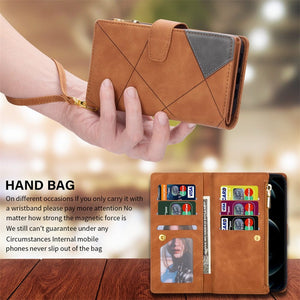 Zipper Flip Wallet Case For Samsung Galaxy Note 20/S10/S9/S8/S7 Styleeo